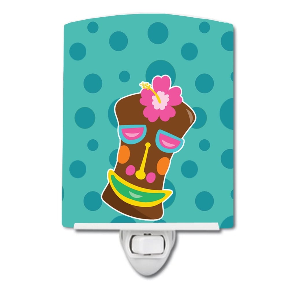 Tiki Face Girl Ceramic Night Light