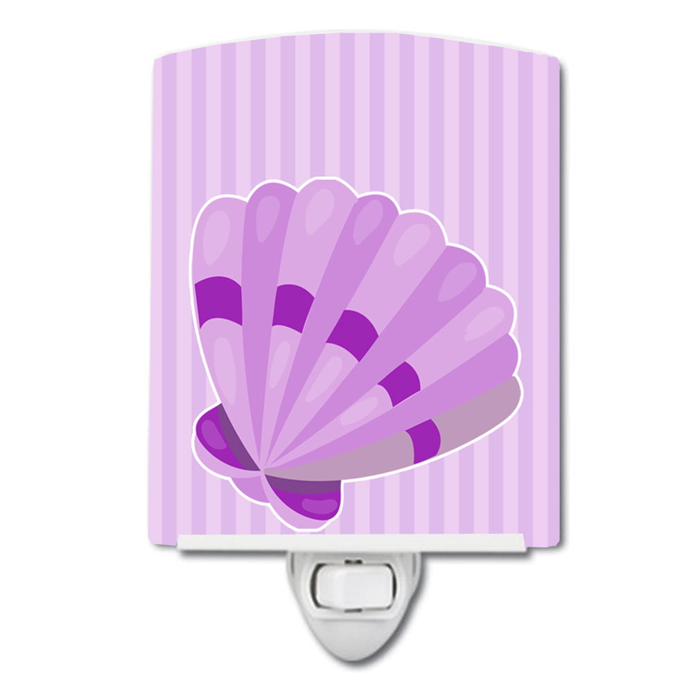 BB8843CNL Beach Scallop Shell No.2 Ceramic Night Light