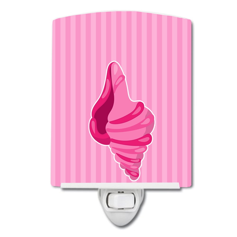 BB8844CNL Beach Shell Pink Ceramic Night Light