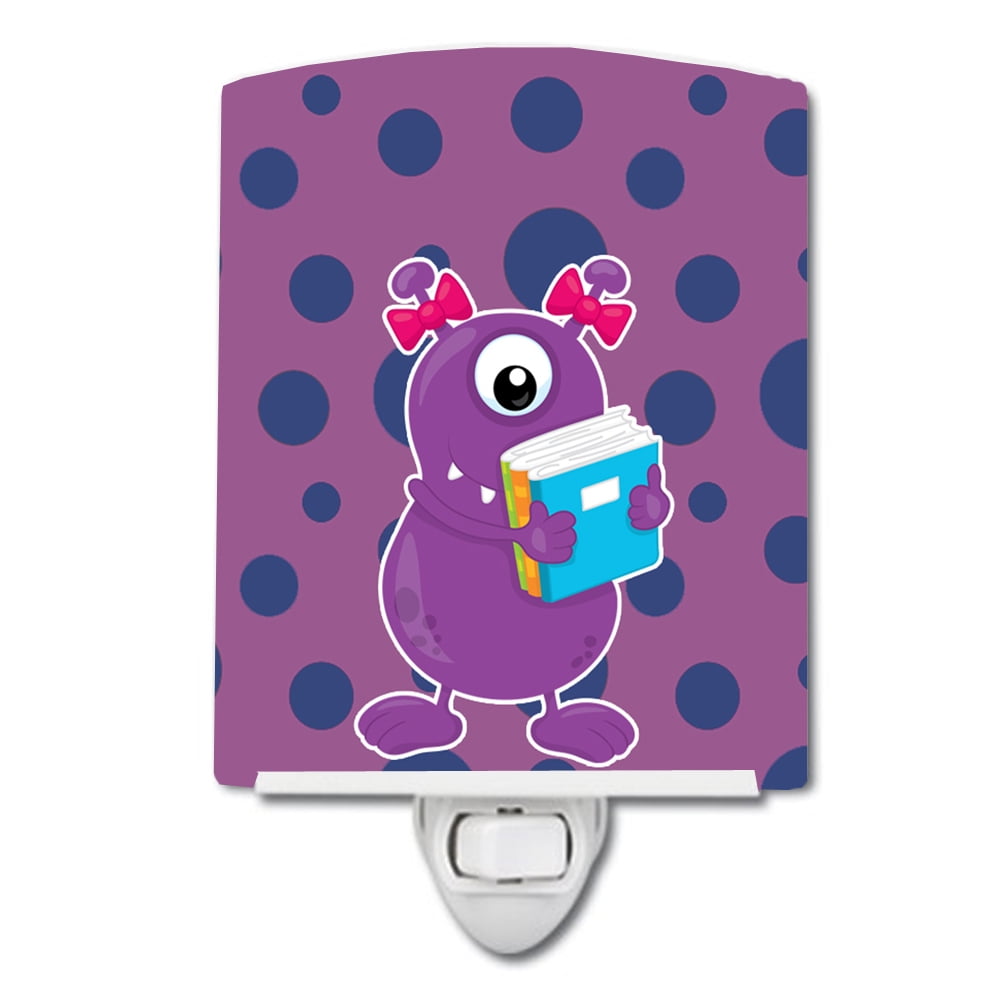 BB8861CNL Monster Purple Ceramic Night Light