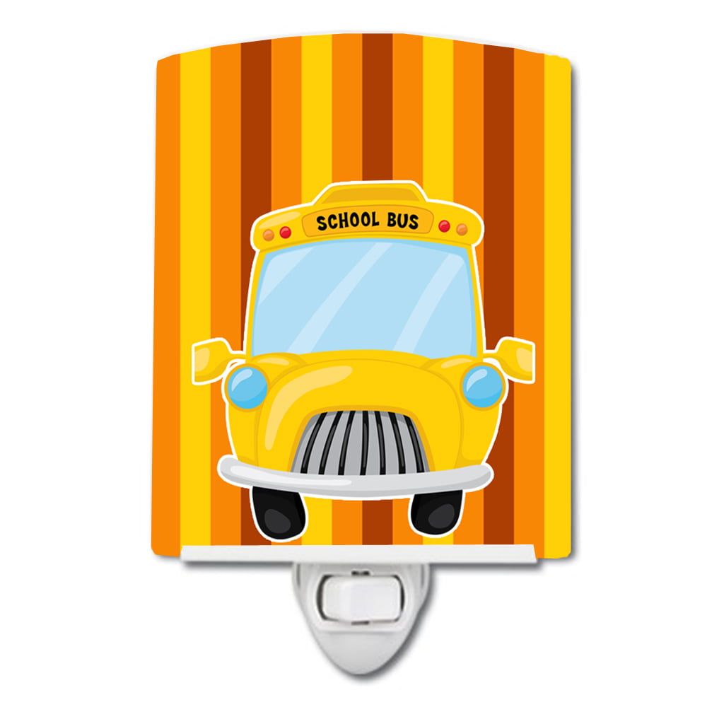 BB8868CNL Back to School Bus Ceramic Night Light