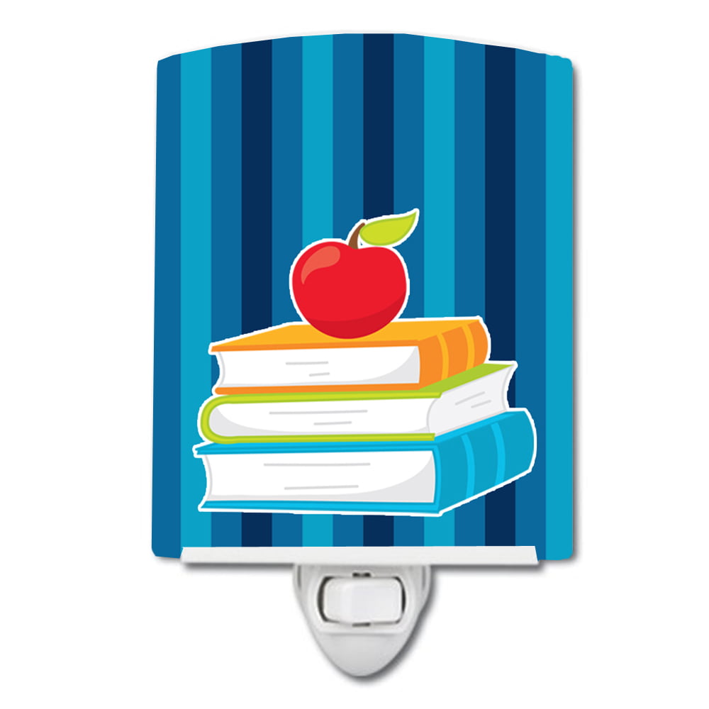 Back to School Books Ceramic Night Light