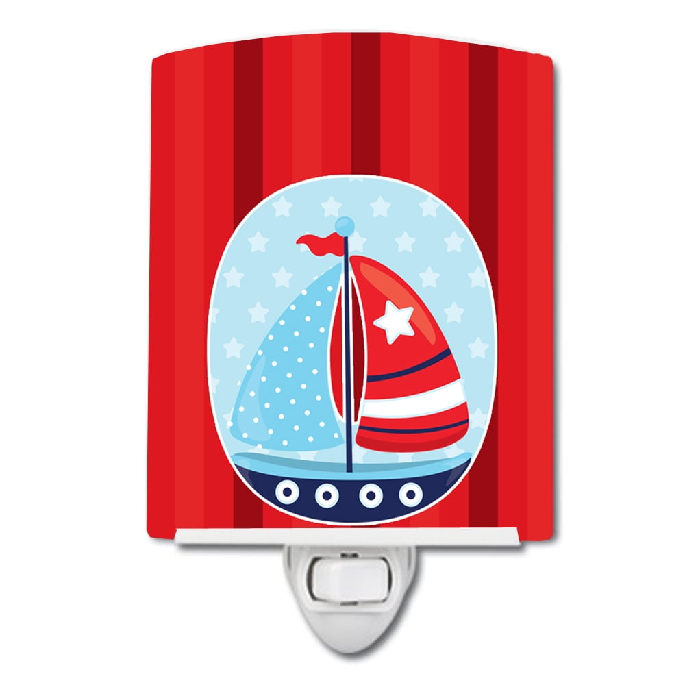 BB8871CNL Nautical Sailboat Ceramic Night Light