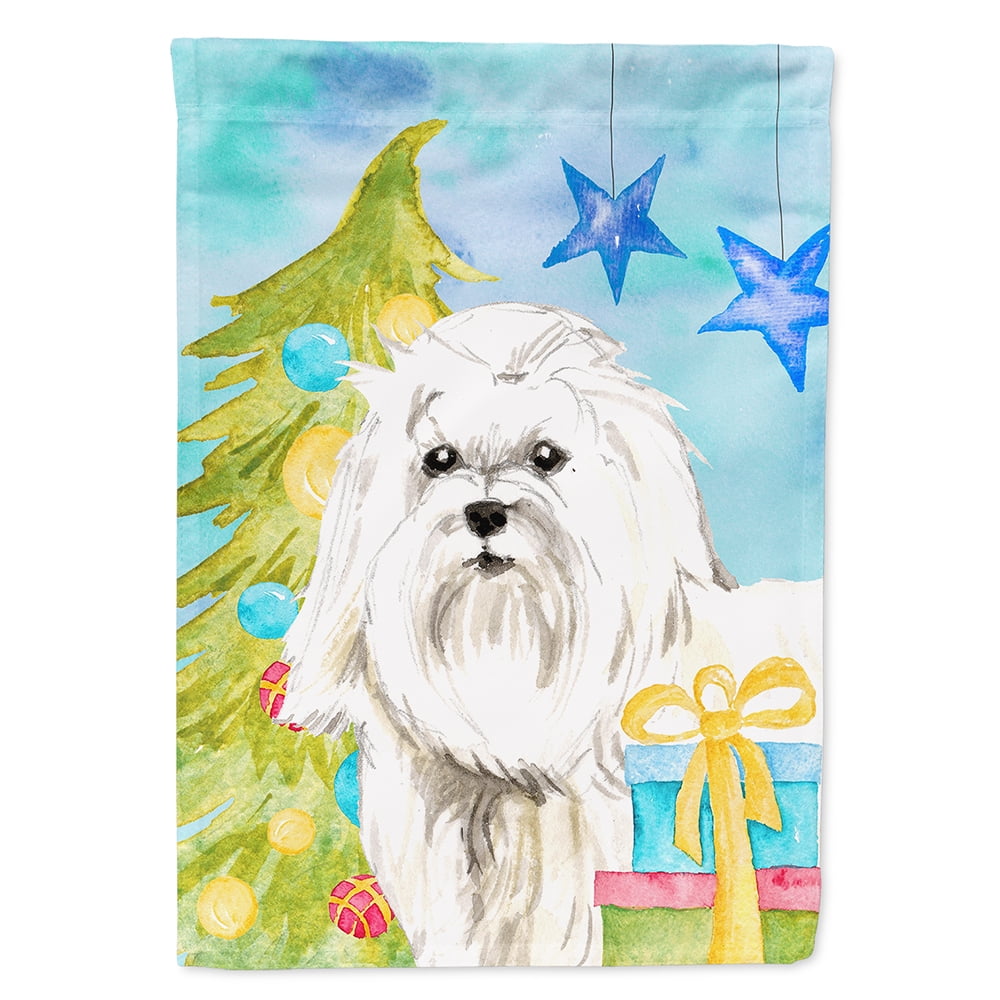 Christmas Tree Maltese Flag Canvas House Size