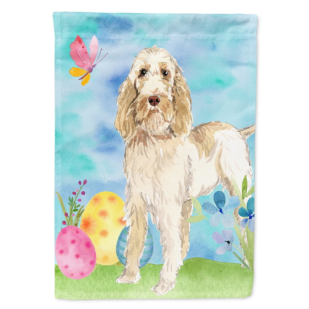 CK1897CHF Easter Eggs Spinone Italiano Flag Canvas House Size