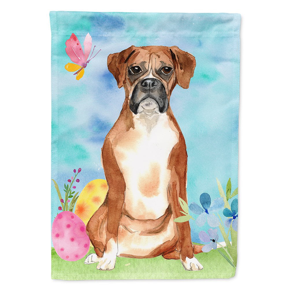 CK1921CHF Easter Eggs Boxer Flag Canvas House Size