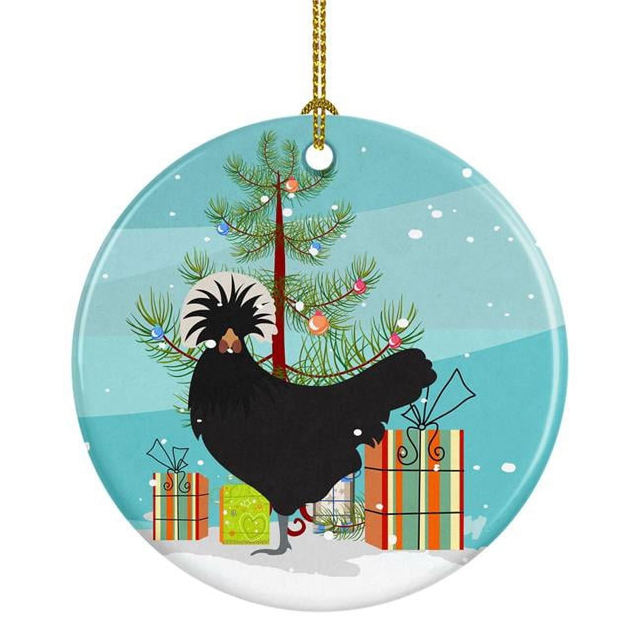 Polish Poland Chicken Christmas Ceramic Ornament