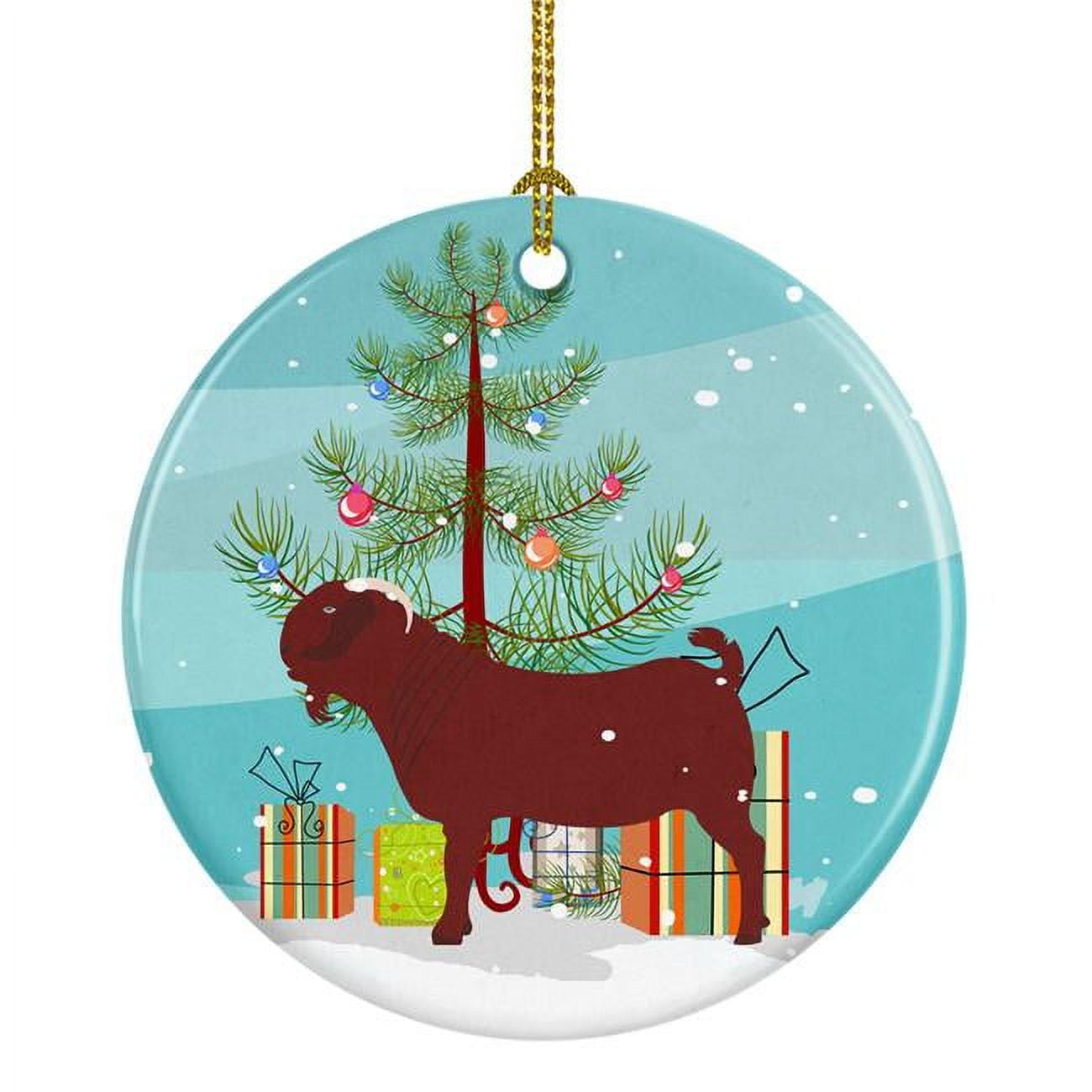 Kalahari Red Goat Christmas Ceramic Ornament