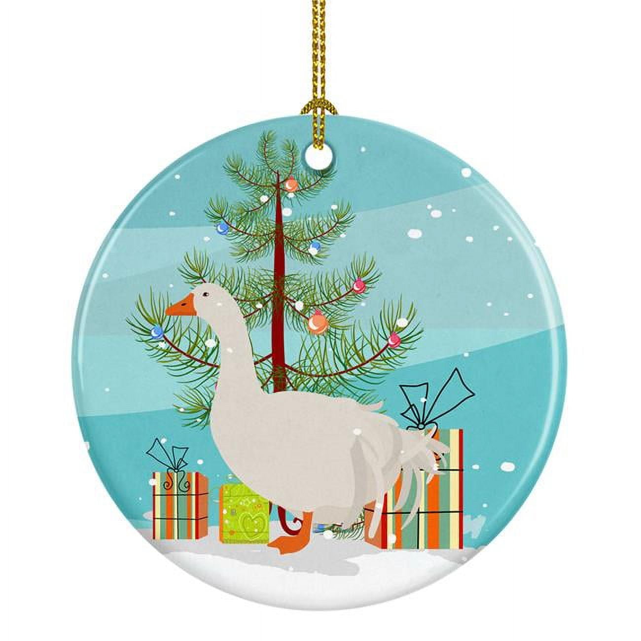 Sebastopol Goose Christmas Ceramic Ornament