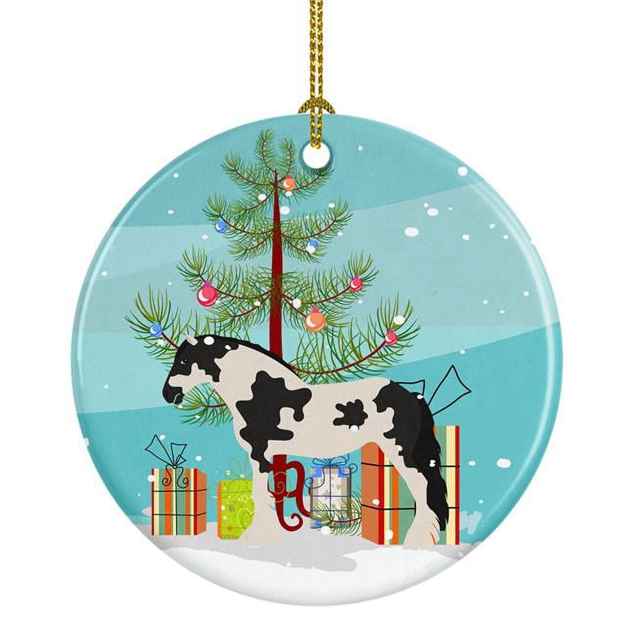 Cyldesdale Horse Christmas Ceramic Ornament