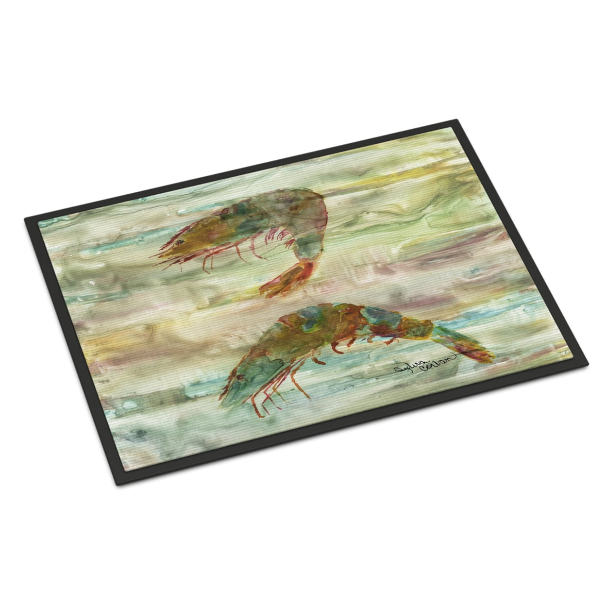 18 x 27 in. Shrimp Sunset Indoor or Outdoor Mat