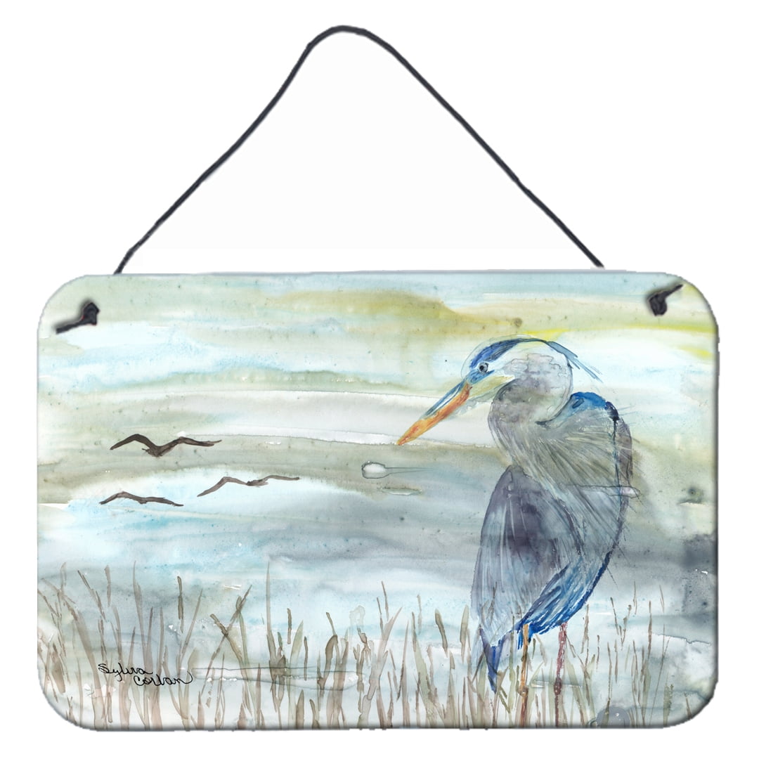 Blue Heron Watercolor Wall or Door Hanging Prints