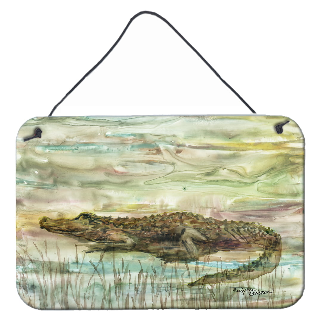 Alligator Sunset Wall or Door Hanging Prints