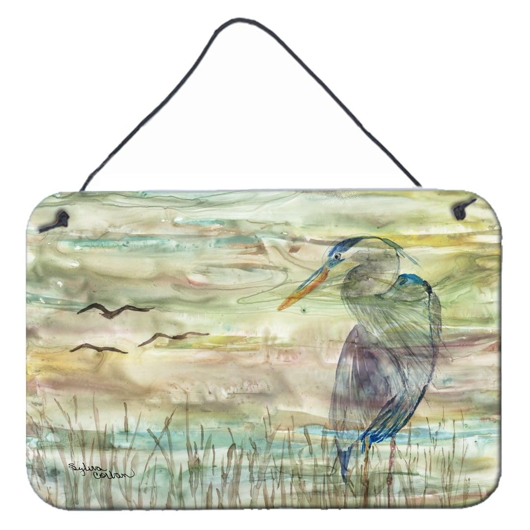 Blue Heron Sunset Wall or Door Hanging Prints