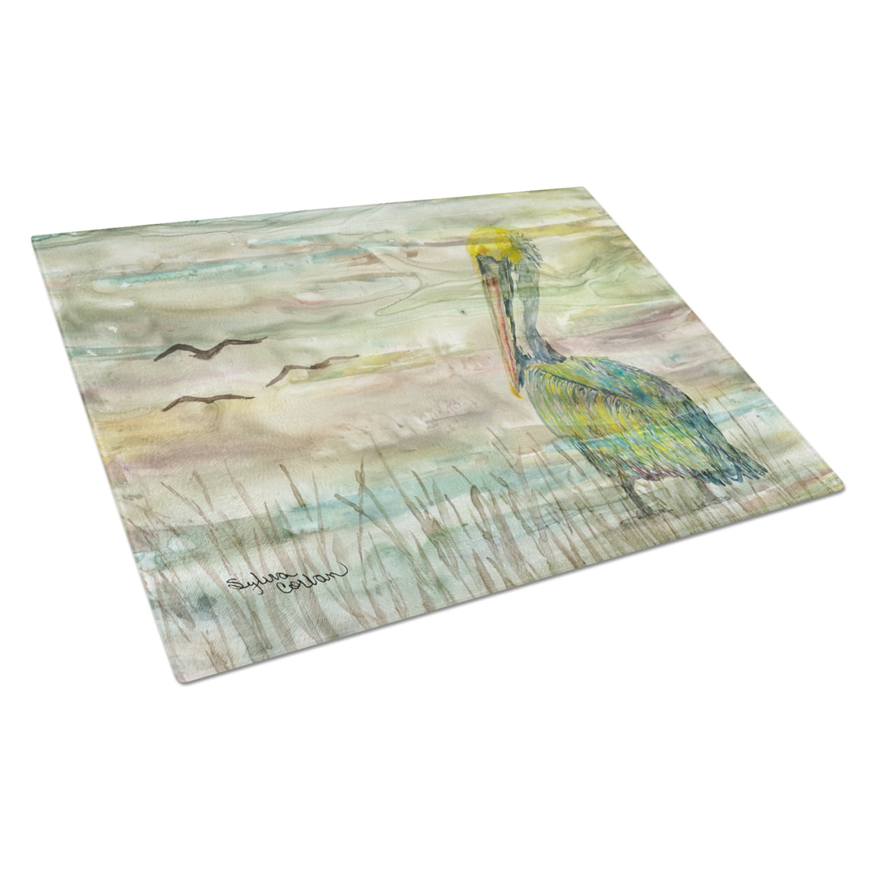 SC2012LCB Pelican Sunset Glass Cutting Board - Large
