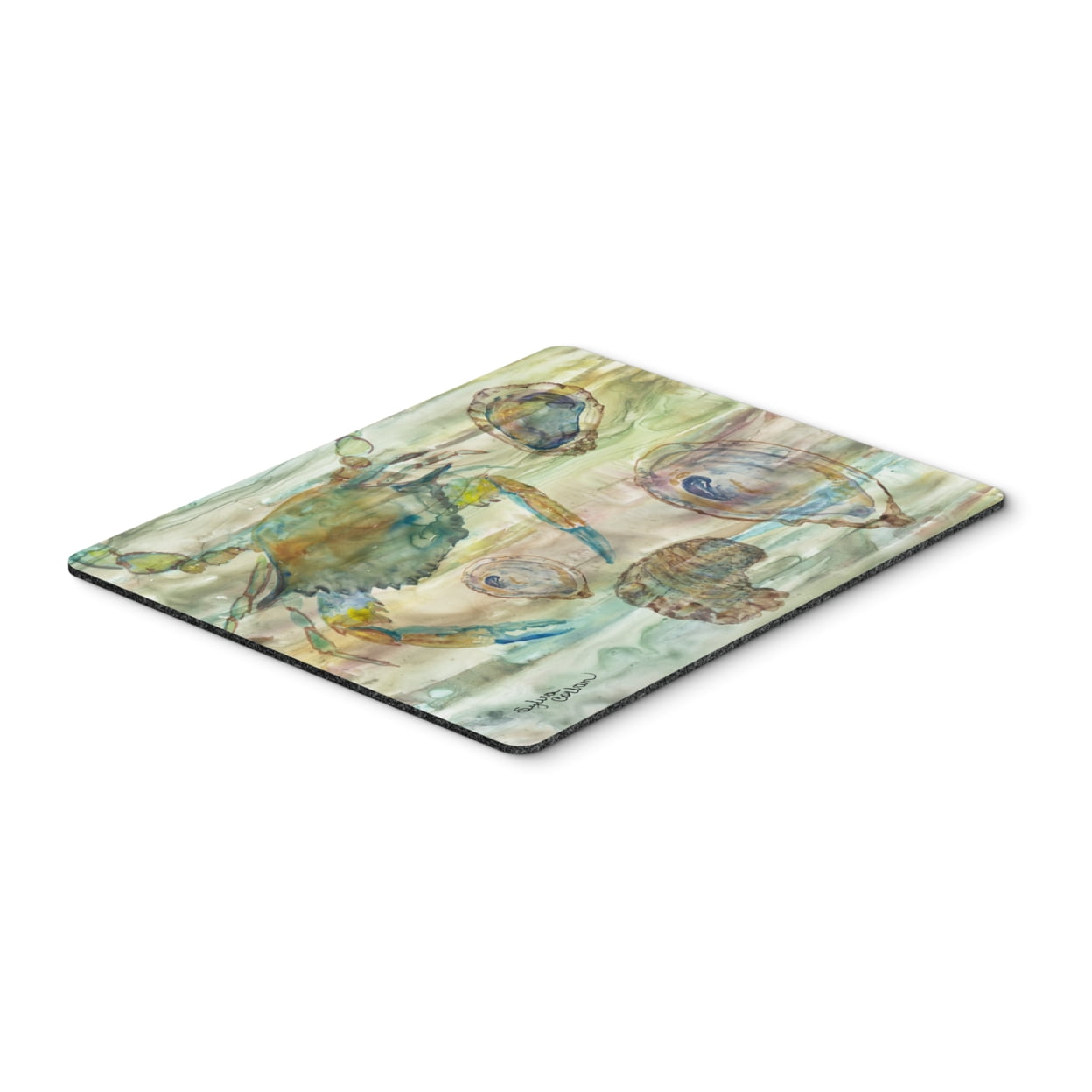 Crab, Shrimp & Oyster Sunset Mouse Pad, Hot Pad or Trivet