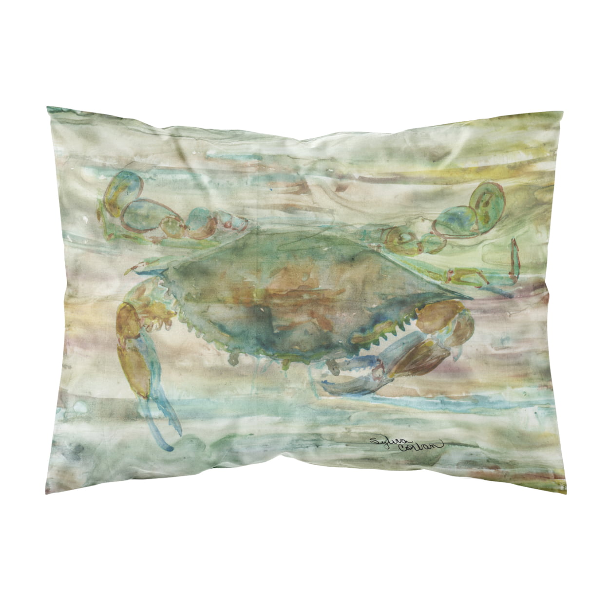 Crab a Leg Up Sunset Fabric Standard Pillowcase