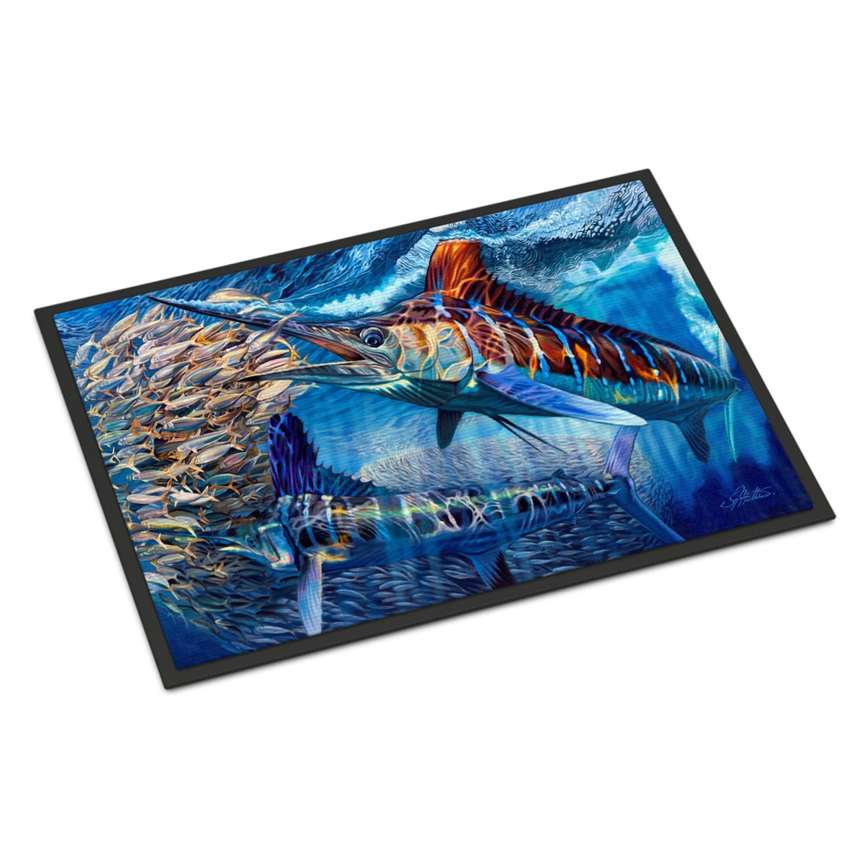 JMA2008JMAT 24 x 36 in. White Night White Marlin Indoor or Outdoor Mat