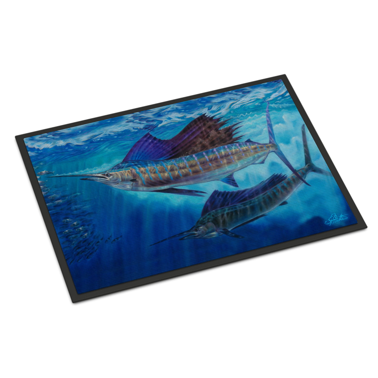 24 x 36 in. Wide Open Sailfish Indoor or Outdoor Mat