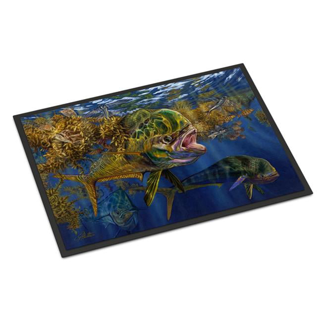 Carolines Treasures JMA2013JMAT 24 x 36 in. Seaweed Salad Mahi Indoor or Outdoor Mat