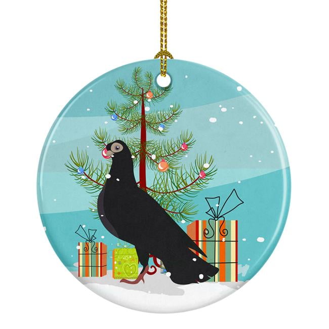 Budapest Highflyer Pigeon Christmas Ceramic Ornament