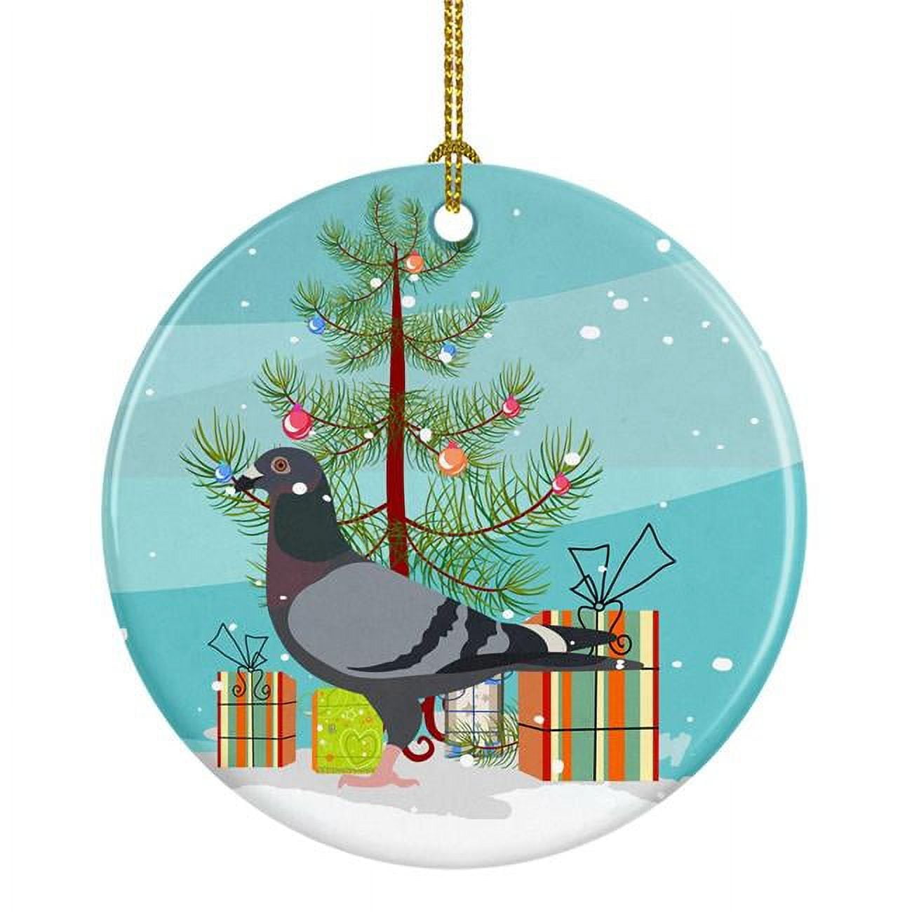 Racing Pigeon Christmas Ceramic Ornament
