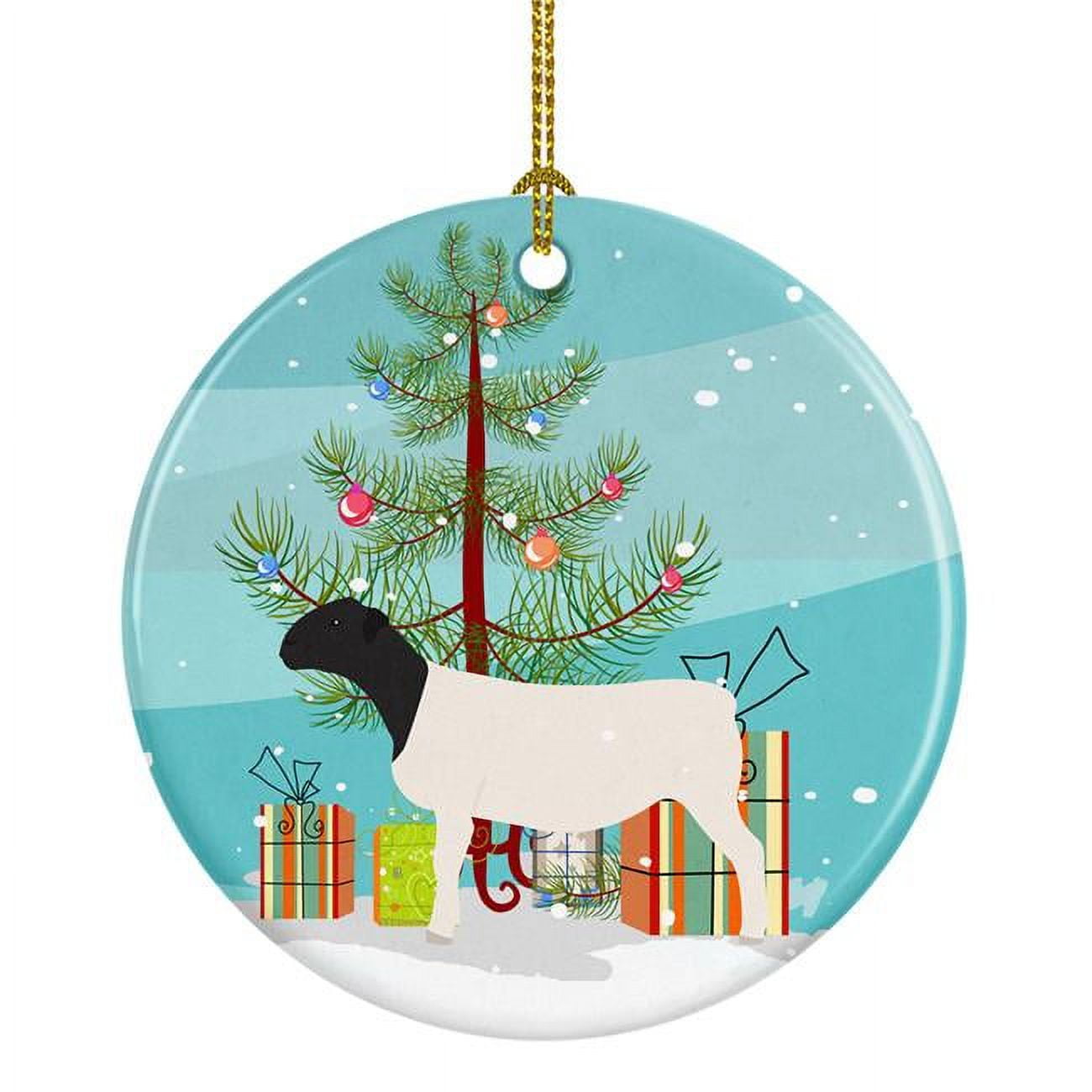BB9345CO1 Dorper Sheep Christmas Ceramic Ornament