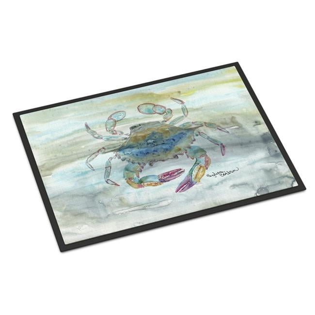 SC2005JMAT 24 x 36 in. Female Blue Crab Watercolor Indoor or Outdoor Mat