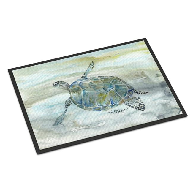 SC2006JMAT 24 x 36 in. Sea Turtle Watercolor Indoor or Outdoor Mat