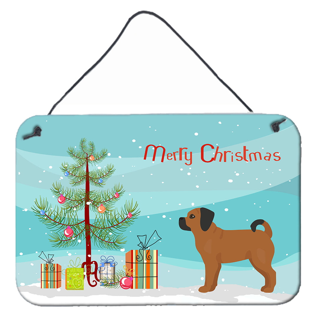 Puggle Christmas Tree Wall or Door Hanging Prints
