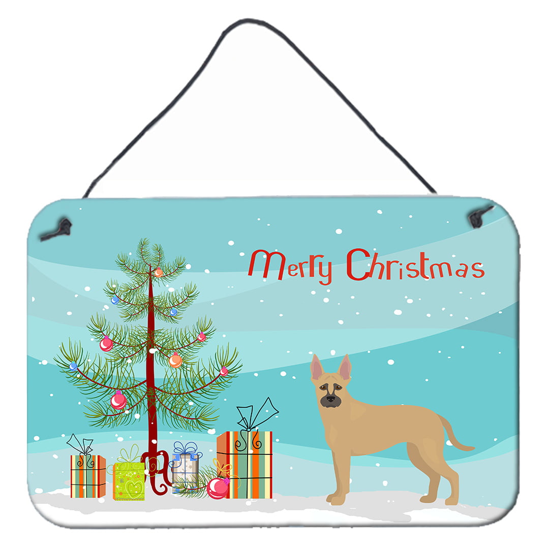 Shepherd Pit Mix No.2 Christmas Tree Wall or Door Hanging Prints