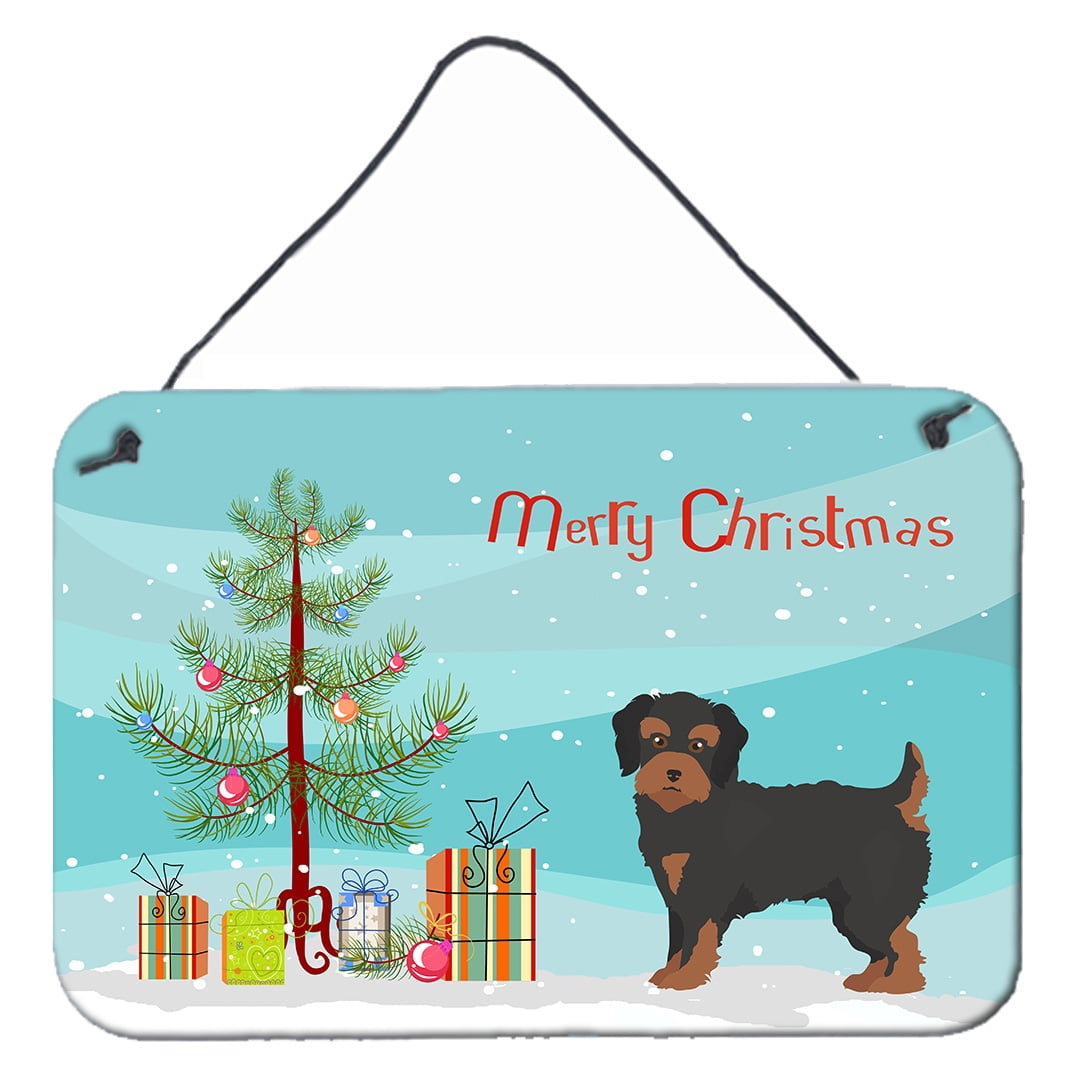 Yorkiepoo No.1 Christmas Tree Wall or Door Hanging Prints
