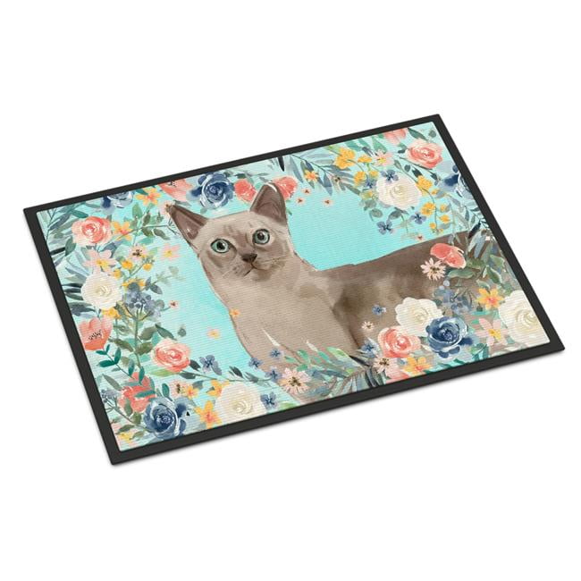 CK3400JMAT 24 x 36 in. Tonkinese Spring Flowers Indoor or Outdoor Mat