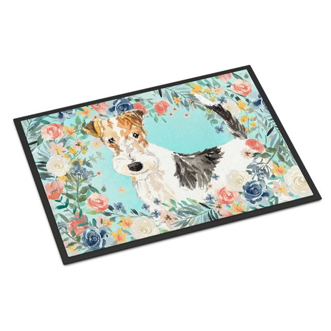 24 x 36 in. Fox Terrier Indoor or Outdoor Mat