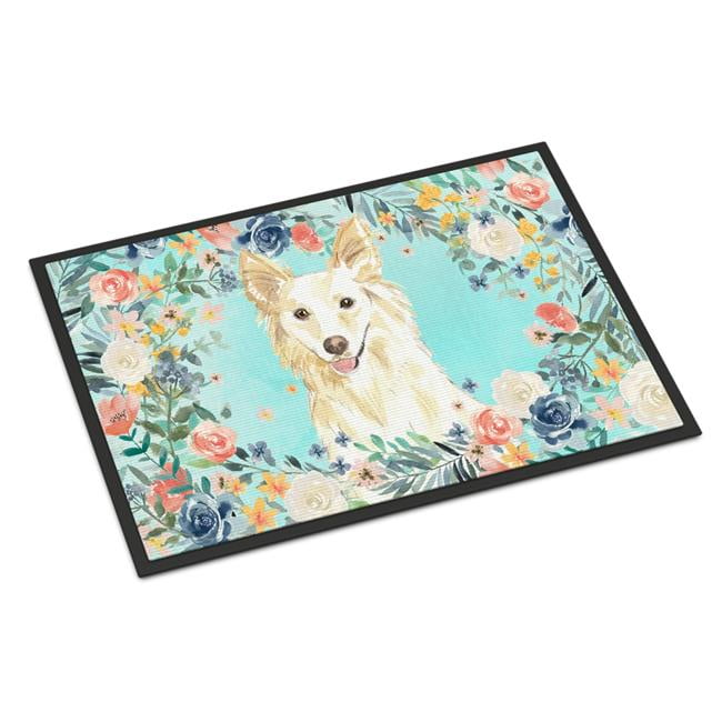 CK3403JMAT 24 x 36 in. White Collie Indoor or Outdoor Mat