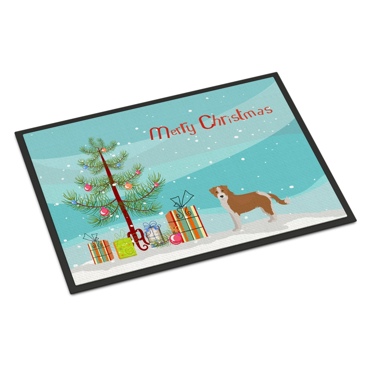 CK3466JMAT 24 x 36 in. Kromfohrlander Christmas Tree Indoor or Outdoor Mat