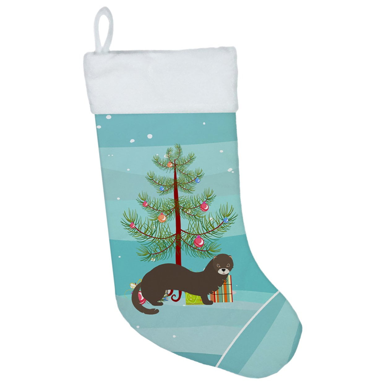 Russian or European Mink Christmas Christmas Stocking