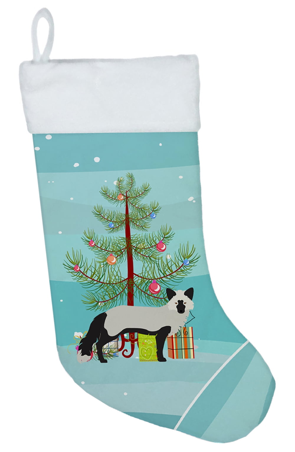 BB9238CS Silver Fox Christmas Christmas Stocking