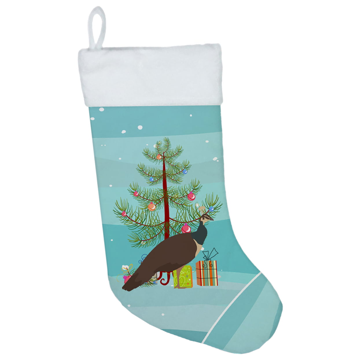 BB9294CS Indian Peahen Peafowl Christmas Christmas Stocking