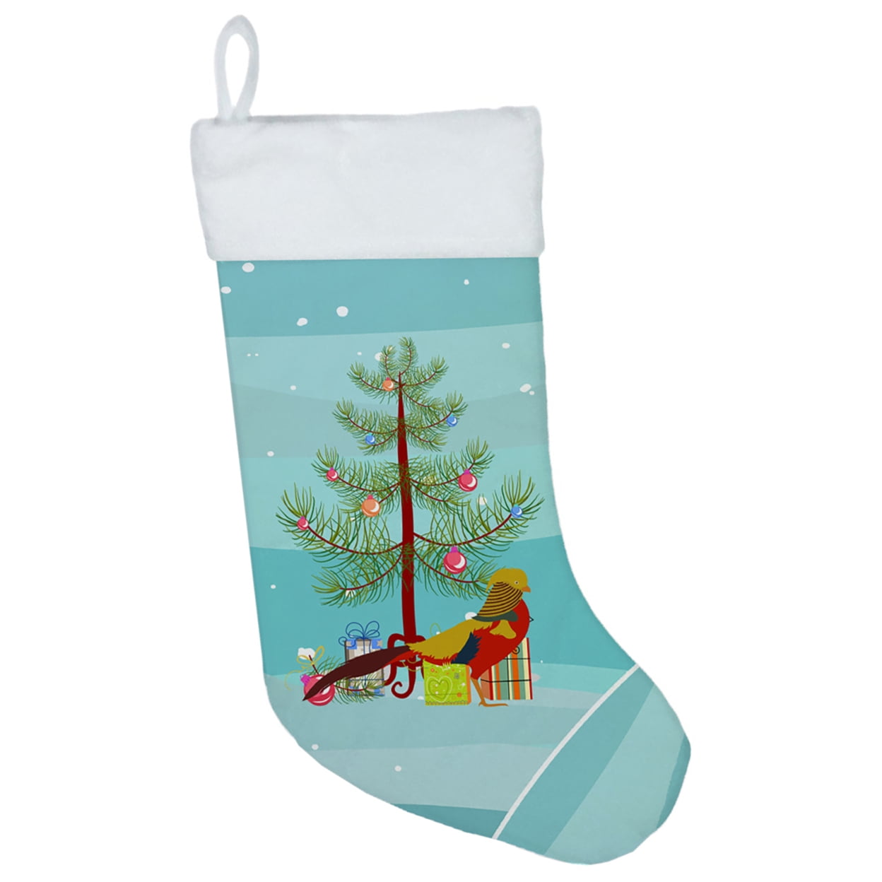 Golden or Chinese Pheasant Christmas Christmas Stocking