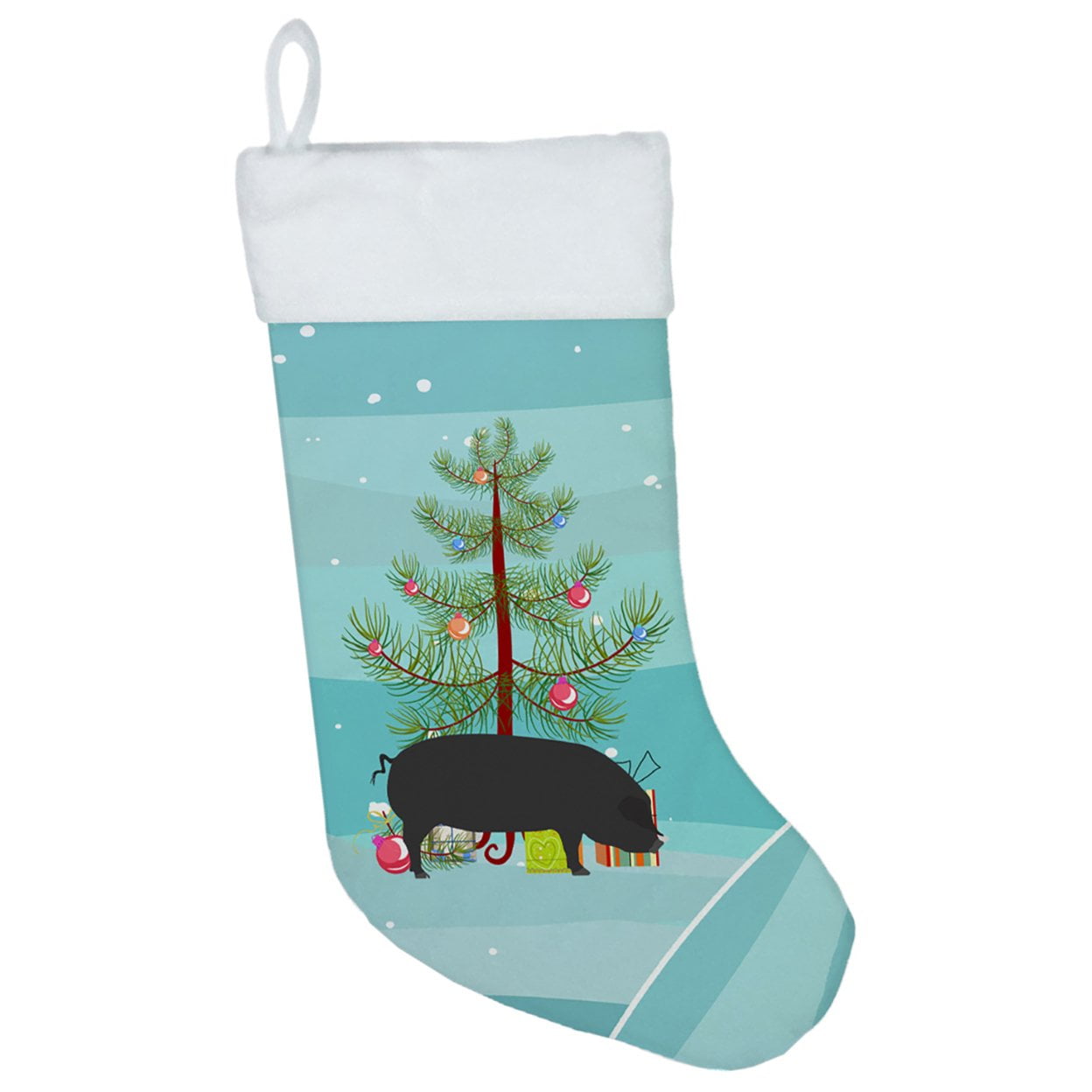 BB9298CS Devon Large Black Pig Christmas Christmas Stocking