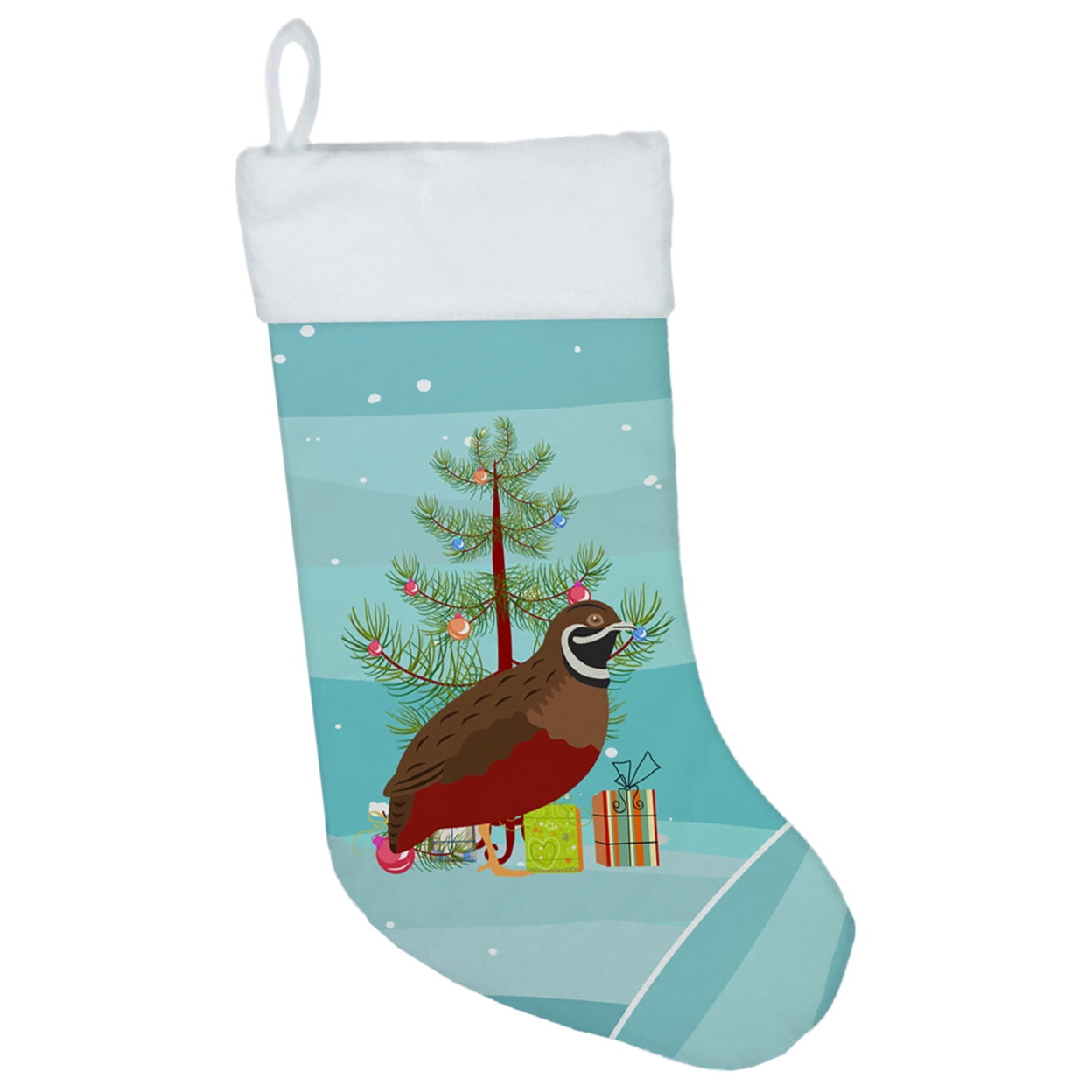BB9323CS Chinese Painted or King Quail Christmas Christmas Stocking