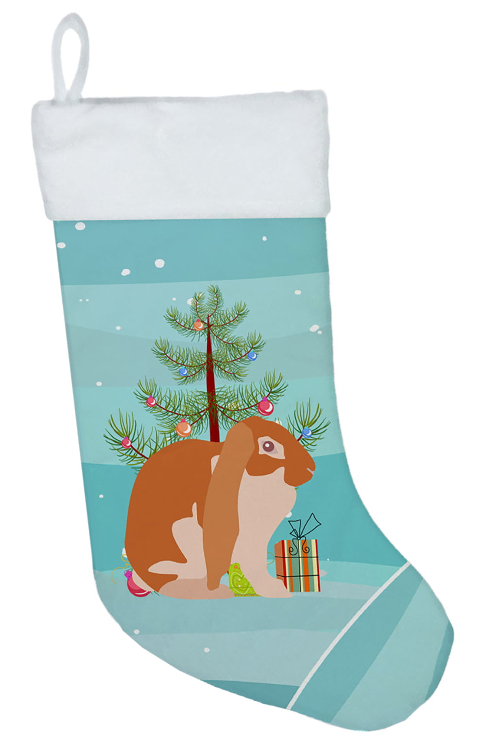 English Lop Rabbit Christmas Christmas Stocking