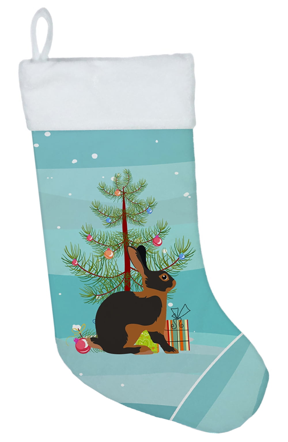 BB9330CS Tan Rabbit Christmas Christmas Stocking