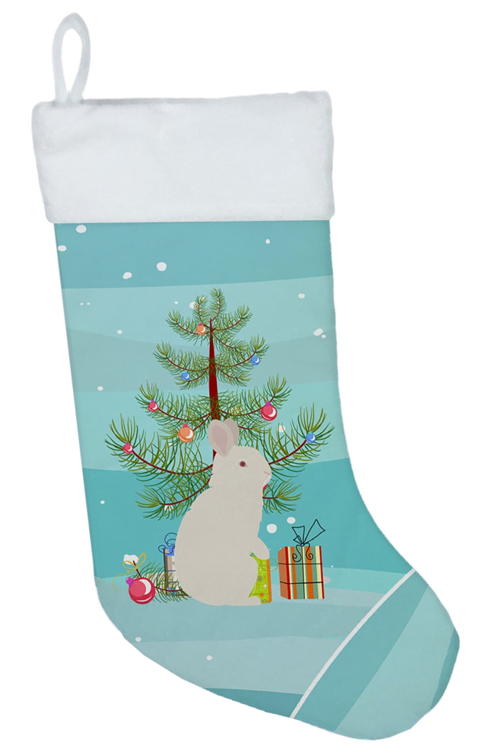 New Zealand White Rabbit Christmas Christmas Stocking