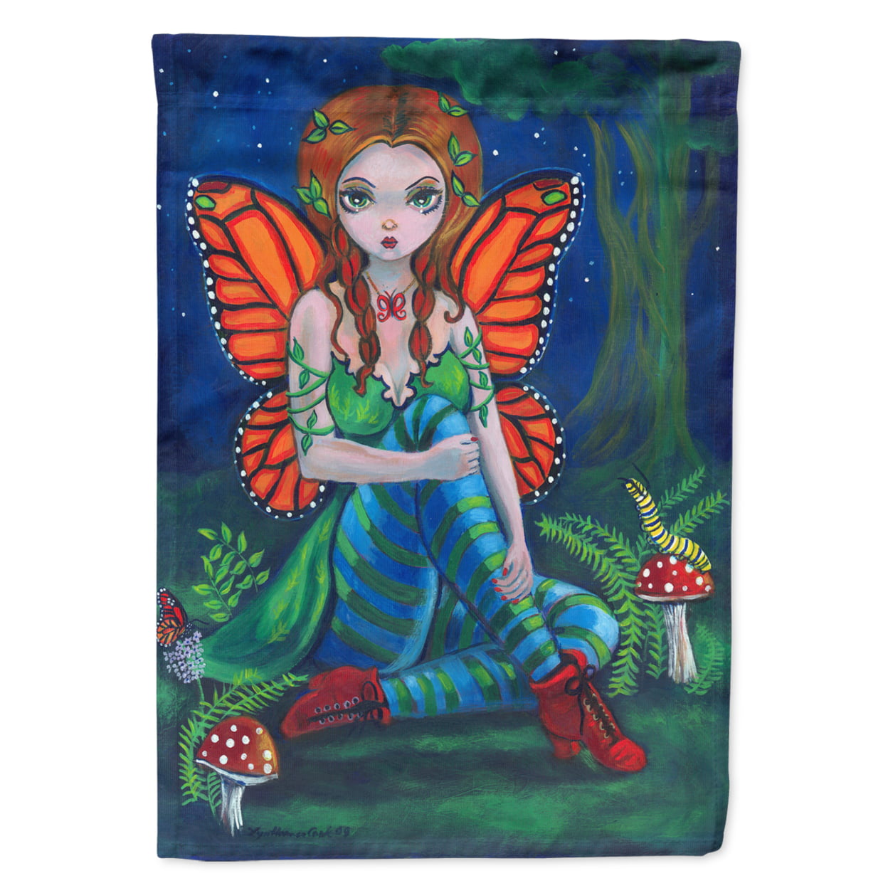 Fairy Monarch Garden Size Flag