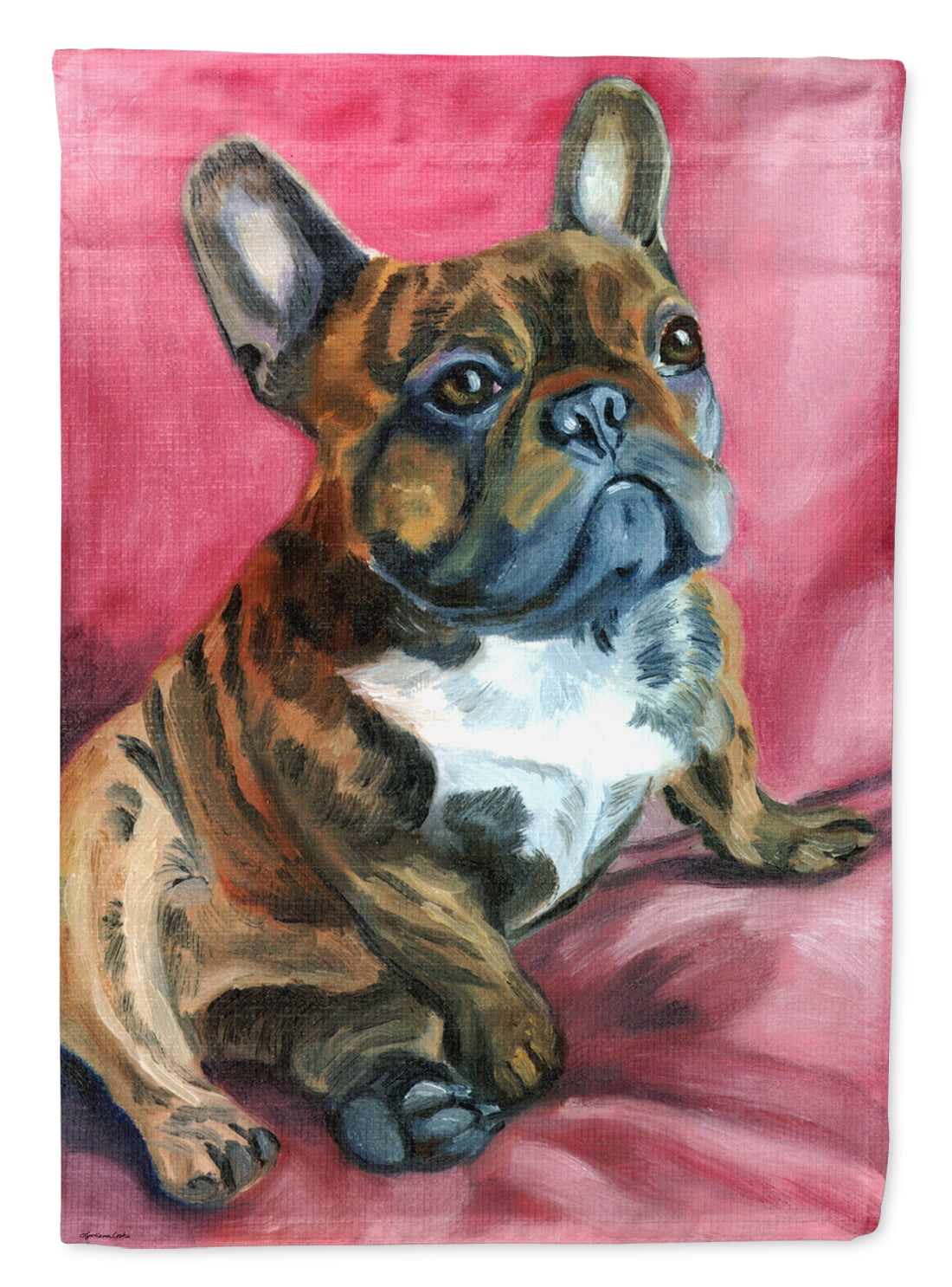 French Bulldog Snuggle Garden Size Flag