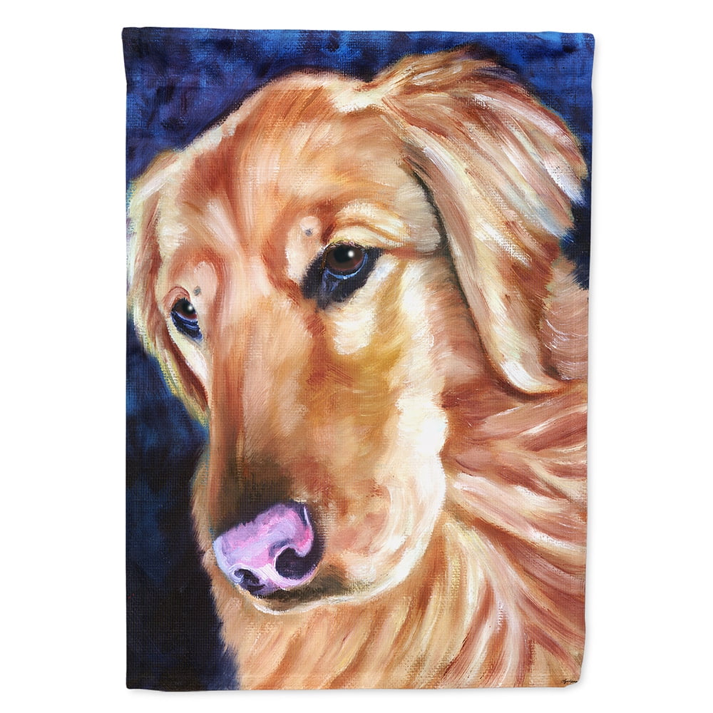 Golden Retriver Huh Garden Size Flag