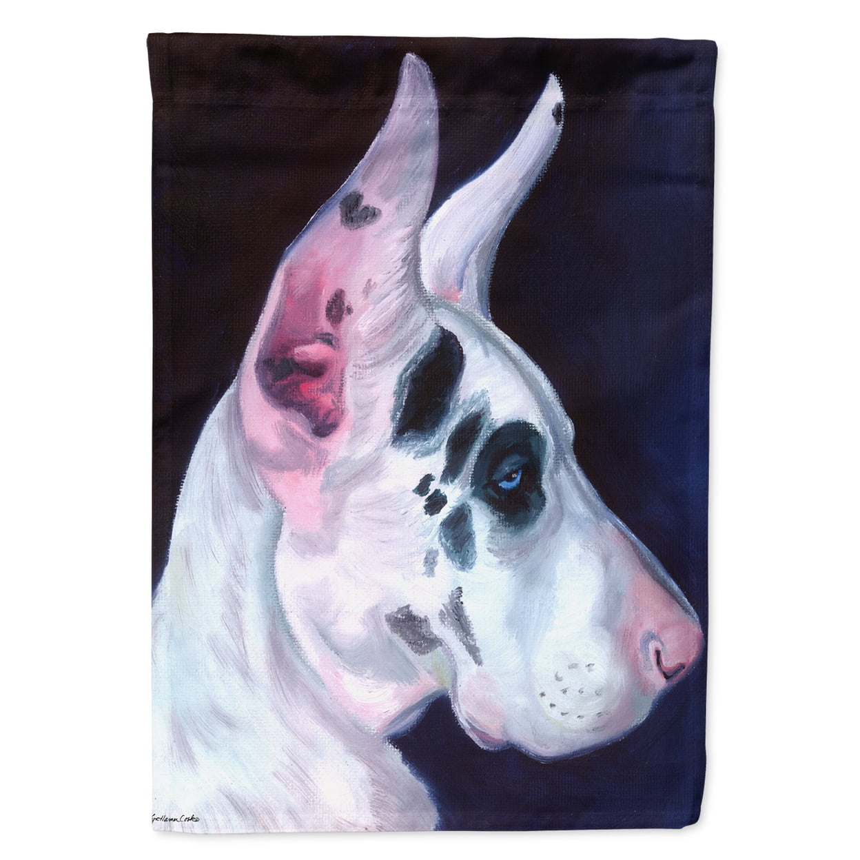 Great Dane Harlequin Garden Size Flag