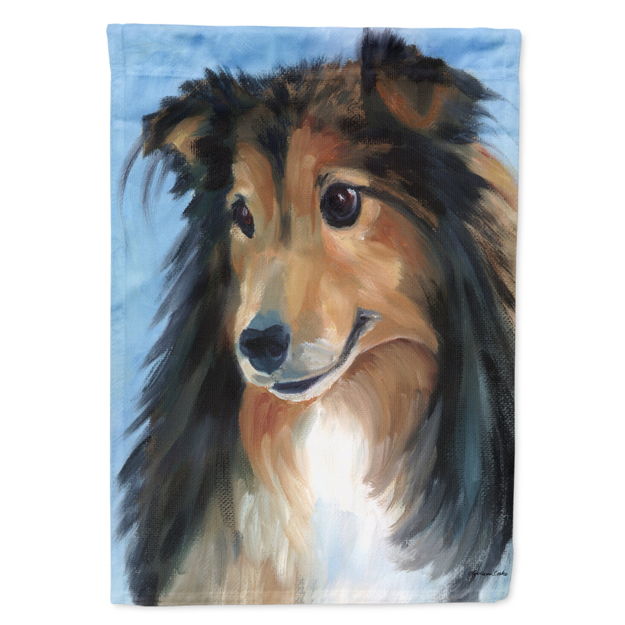 Sheltie Good Boy Garden Size Flag
